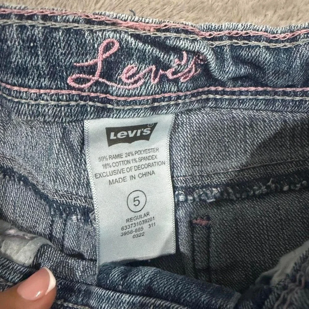Levi's Girls Star Embellished Jeans – Size 5